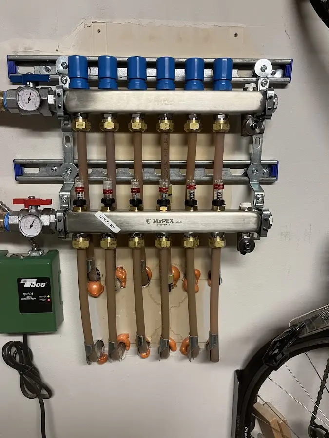 Plumber performing Gas Leak Detection at a residential property in East Lake-Orient Park